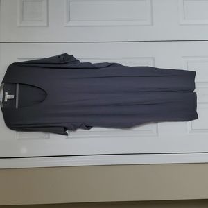 Barefoot dreams luxe milk jersey in gray one size super soft modal knit dress